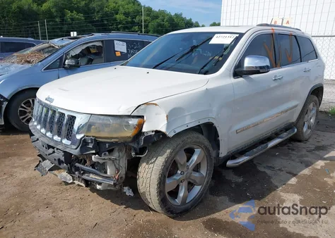 2012 Jeep Grand Cherokee Overland z USA, uszkodzony, nr VIN 1C4RJFCT9CC192146
